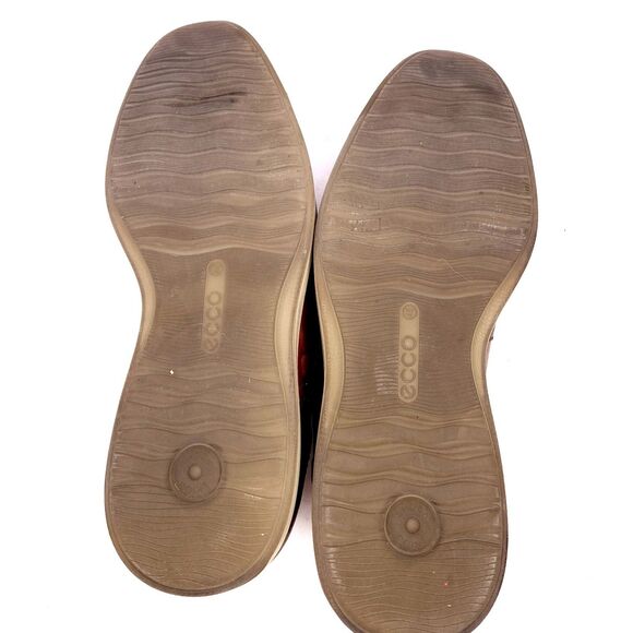 ECCO Shoes Mens US 12-12.5 EU 46 Jared Tie Moonless Brown Comfort Loafers Dress